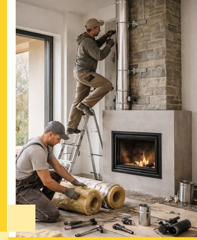 Монтаж дымоходов для каминов в Краснотурьинске от 15950 р. ЭриданКту