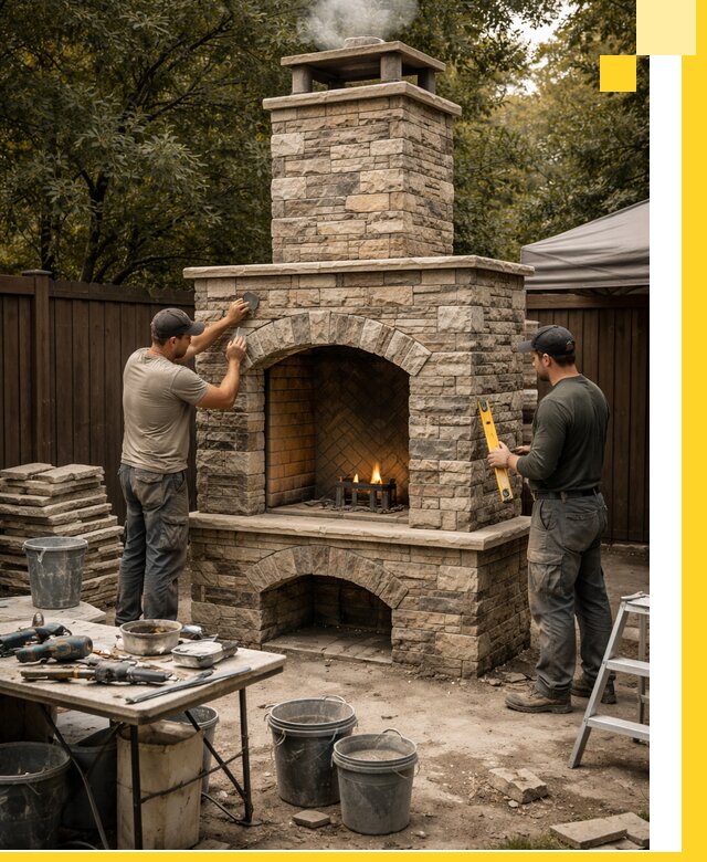 Проектирование и установка уличных каминов в Краснотурьинске