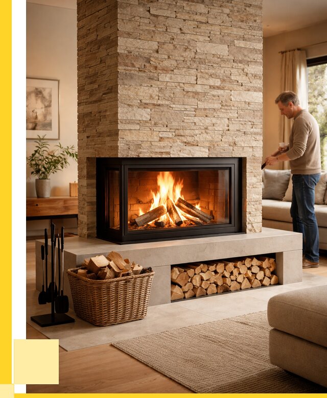 Дровяной камин под ключ в Краснотурьинске от 212660 р. | ЭриданКту