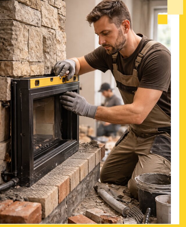 Дровяные камины под ключ в Краснотурьинске: монтаж, обустройство