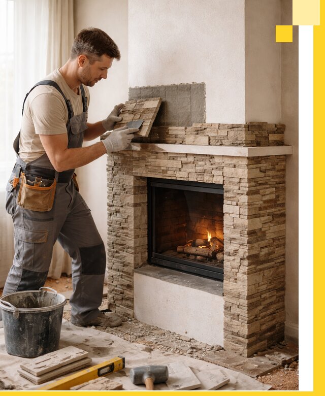 Изготовление и монтаж каминов для дома под ключ в Краснотурьинске