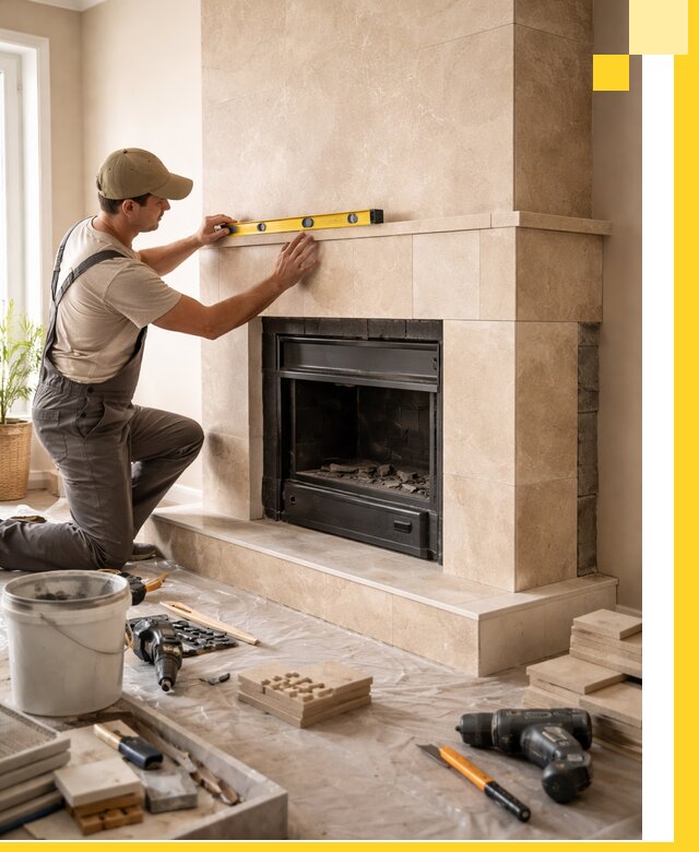 Установка и монтаж каминов в частном доме под ключ в Краснотурьинске