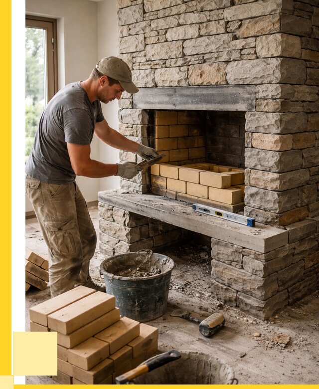 Кладка каминов и камина в Краснотурьинске от 26583 р. ЭриданКту