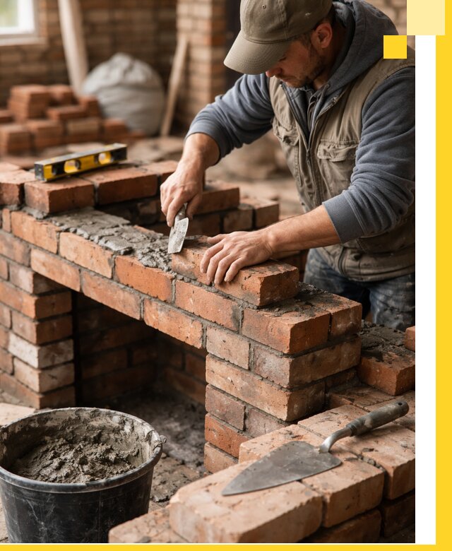 Кладка каминов под ключ в Краснотурьинске профессиональная отделка и монтаж