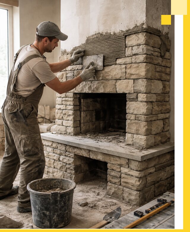 Строительство каминов под ключ в Краснотурьинске от проектирования до монтажа