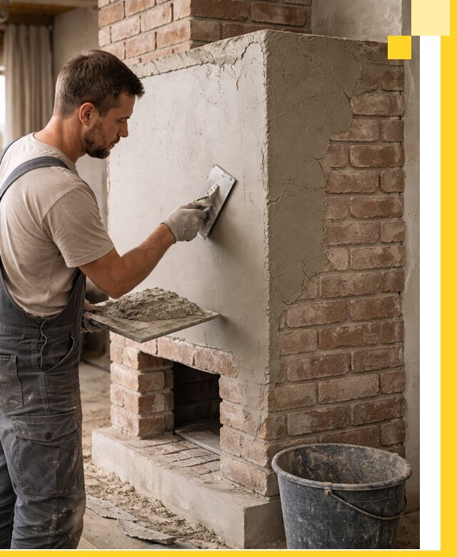 Отделка печей и облицовка каминов в Краснотурьинске под ключ