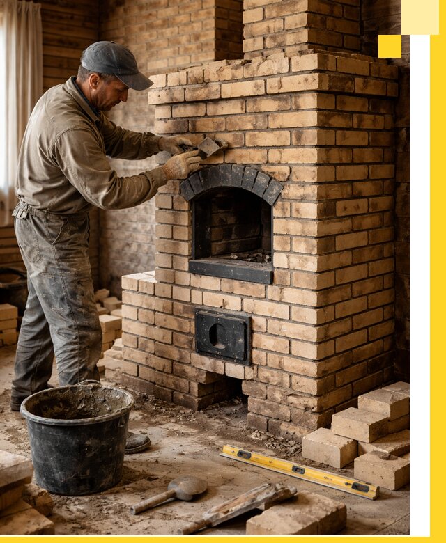 Кирпичные печи под ключ в Краснотурьинске: проектирование и кладка