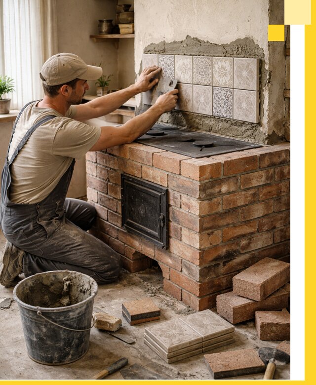 Печи с плитой на заказ монтаж гарантия и сервис в Краснотурьинске