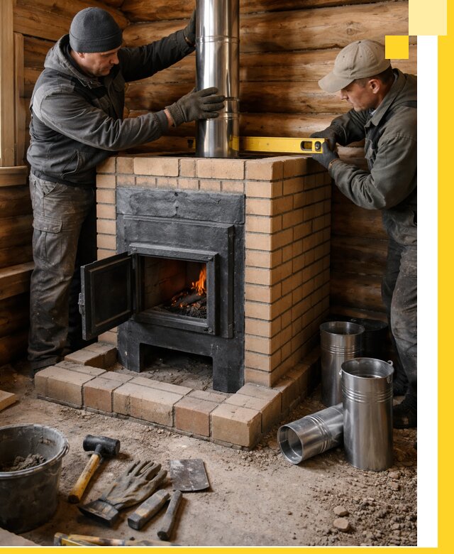 Проектирование, изготовление и установка банных печей в Краснотурьинске