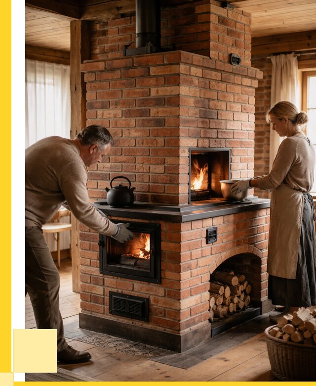 Печи для загородного дома под ключ в Краснотурьинске от 85064 р. | ЭриданКту