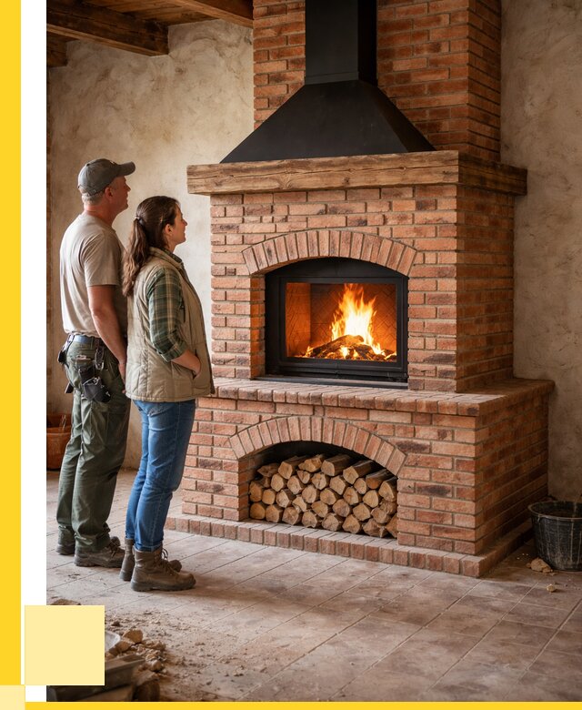 Печи камины из кирпича в Краснотурьинске от 127596 р. | ЭриданКту