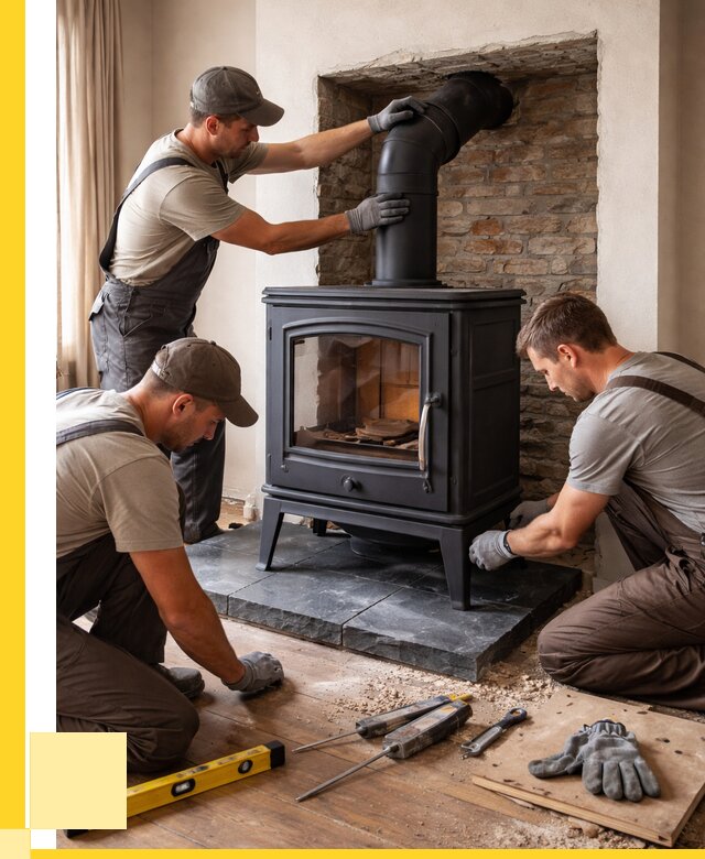 Монтаж печи камина в частном доме в Краснотурьинске от 26583 р. | ЭриданКту