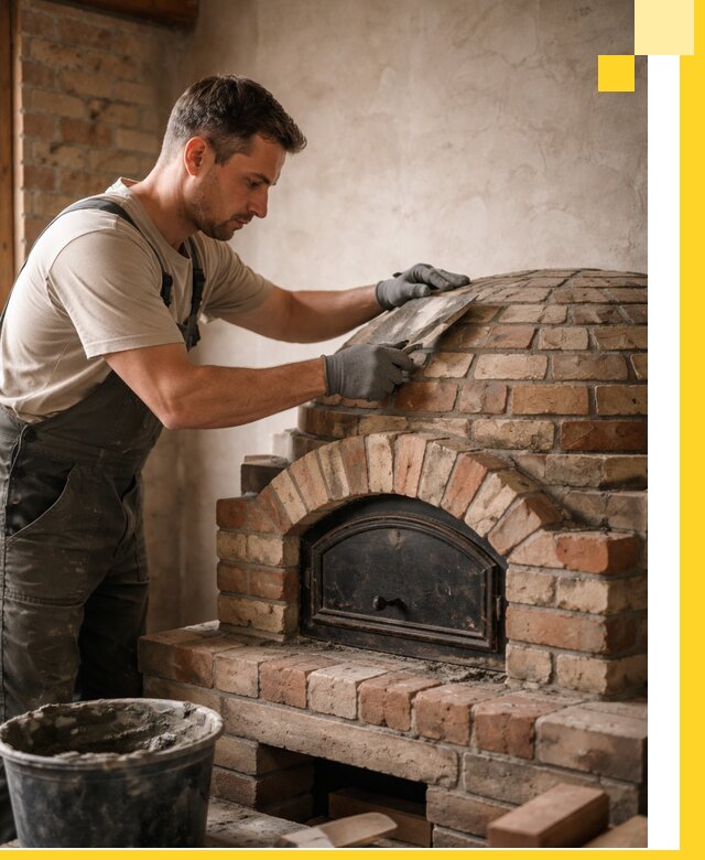 Изготовление и монтаж помпейских печей на заказ в Краснотурьинске