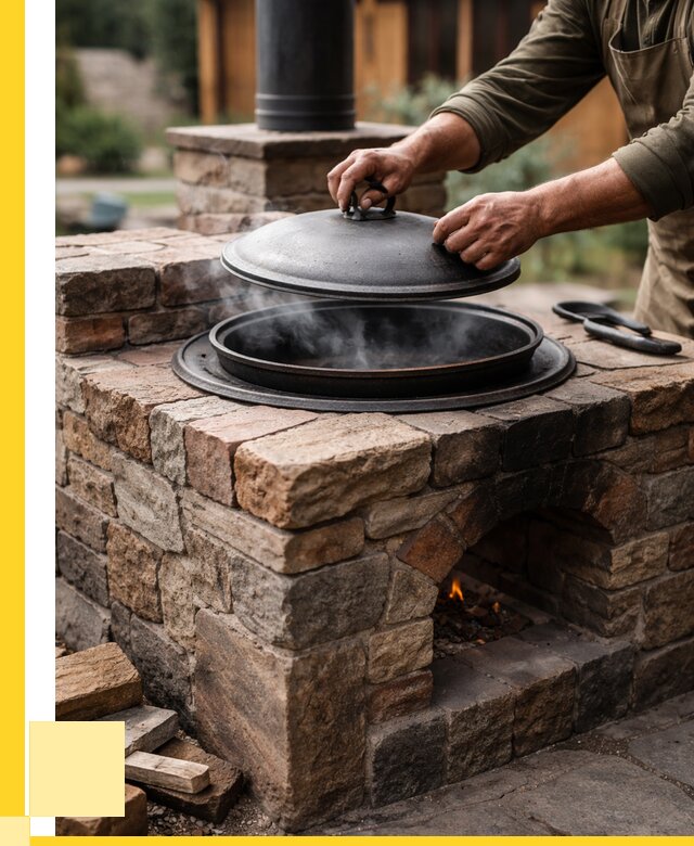 Печи для казана в Краснотурьинске по цене от 19139 р. | ЭриданКту