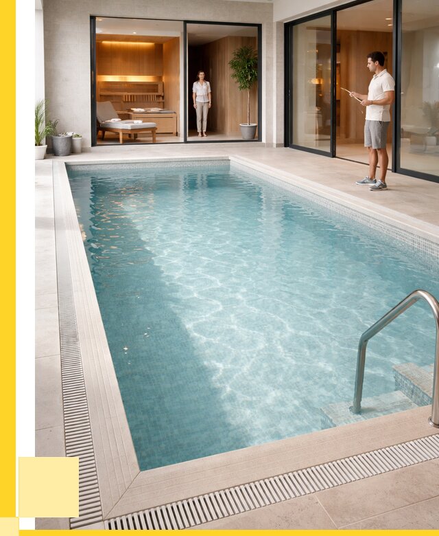 Отделка бассейна пленкой ПВХ в Краснотурьинске от 3722 р. - ЭриданКту