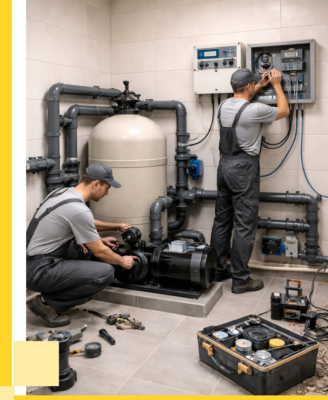 Монтаж оборудования для бассейнов в Краснотурьинске от 42532 р. | ЭриданКту