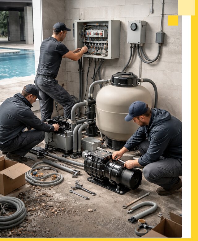 Профессиональный монтаж оборудования для бассейнов в Краснотурьинске