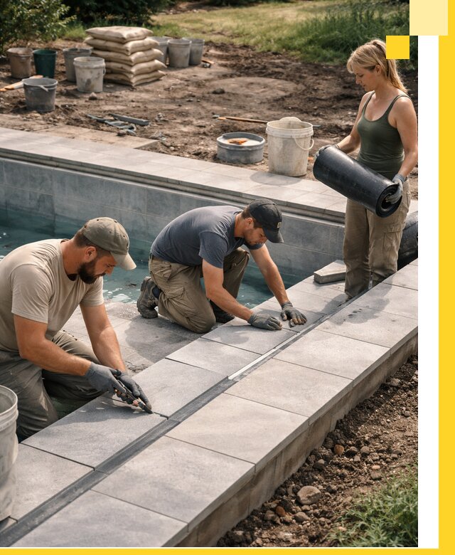 Строительство и монтаж уличных бассейнов под ключ в Краснотурьинске