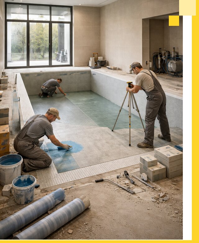 Проект и строительство закрытых бассейнов в Краснотурьинске под ключ