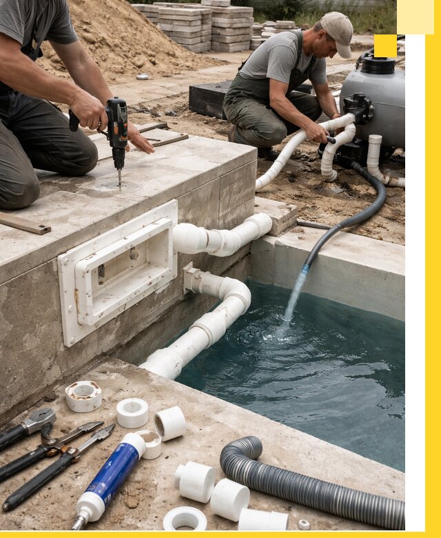 Строительство скиммерных бассейнов под ключ в Краснотурьинске