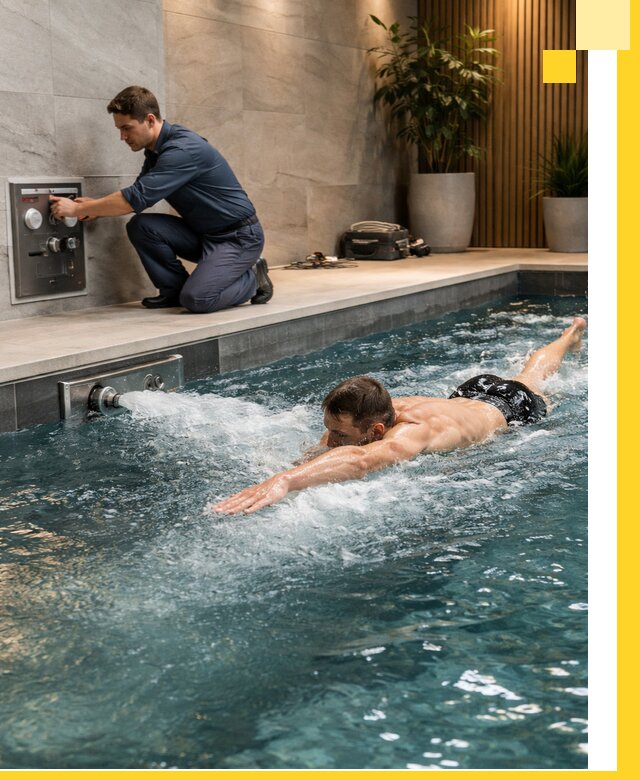 Проектирование и монтаж бассейнов с противотоком в Краснотурьинске