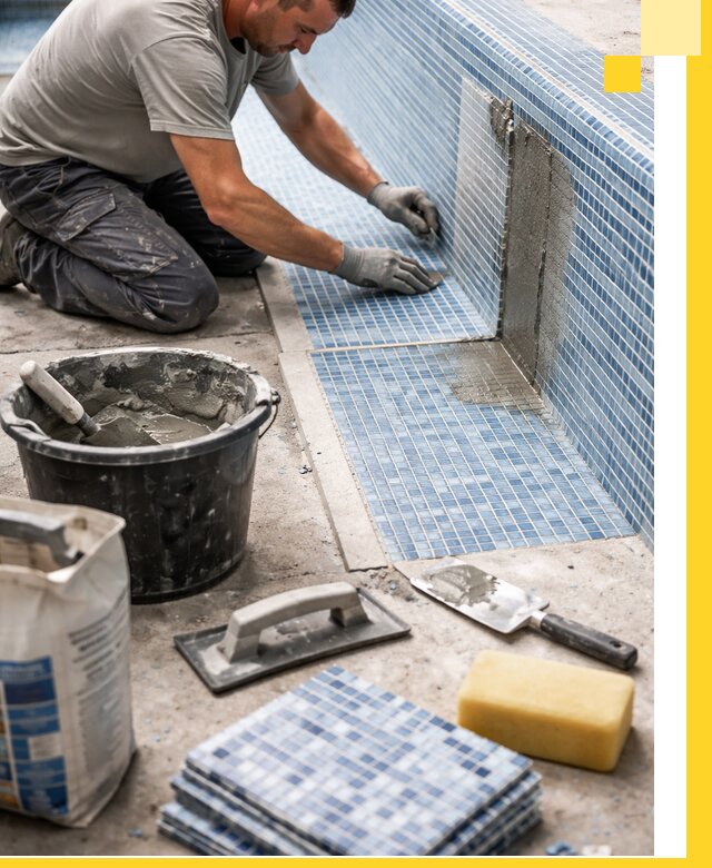 Укладка и ремонт мозаики для бассейнов под ключ в Краснотурьинске