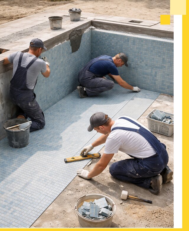 Укладка и установка плитки для бассейнов под ключ в Краснотурьинске