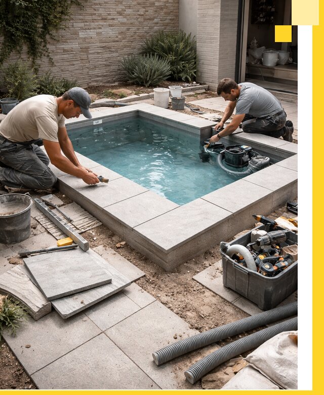 Мини бассейны под ключ в Краснотурьинске, дизайн и установка