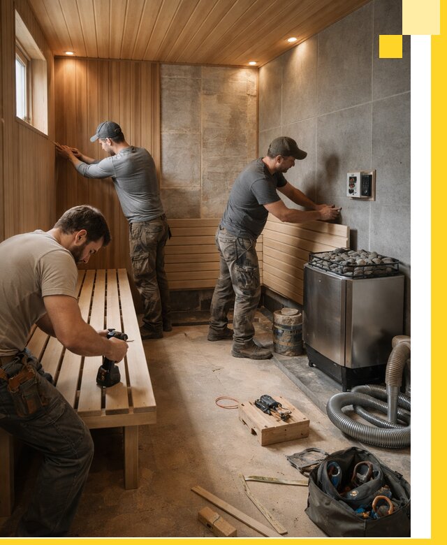 Сауны под ключ в Краснотурьинске, проектирование, строительство, отделка