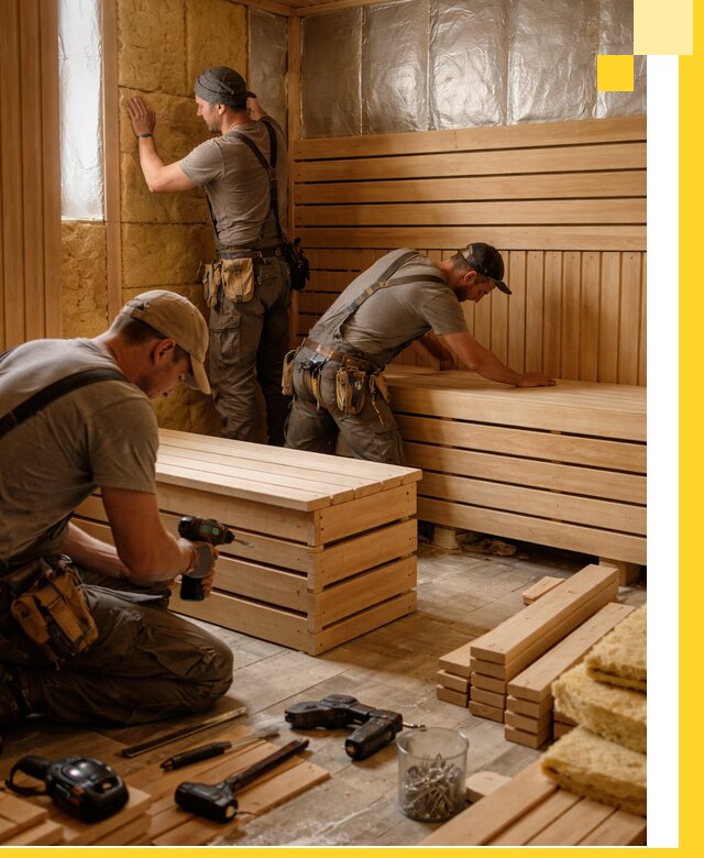 Профессиональное строительство саун под ключ в Краснотурьинске