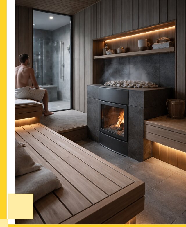 Проект сауны в частном доме в Краснотурьинске от 37216 р. | ЭриданКту