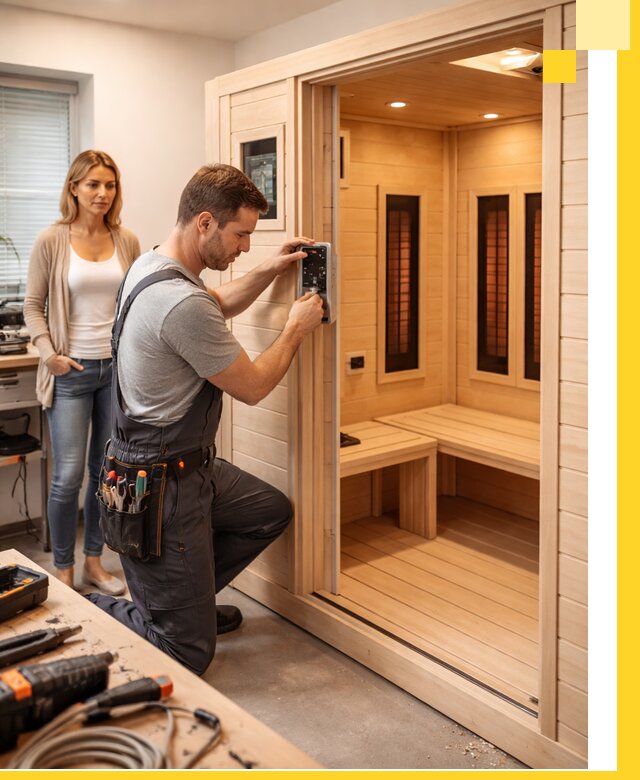 Инфракрасные сауны под ключ в Краснотурьинске продажа и установка