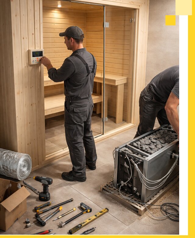 Поставка, установка и монтаж электрических саун в Краснотурьинске