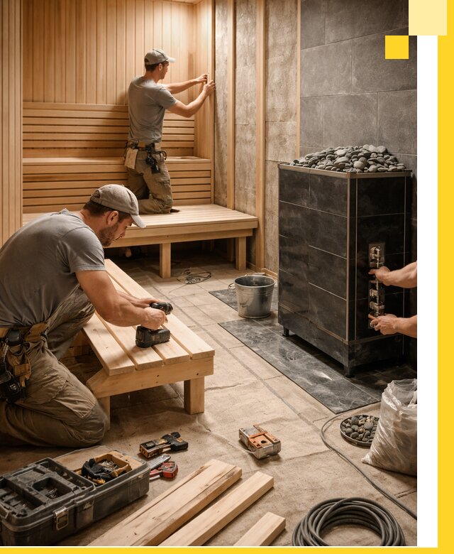 Дизайн и строительство интерьерных саун под ключ в Краснотурьинске