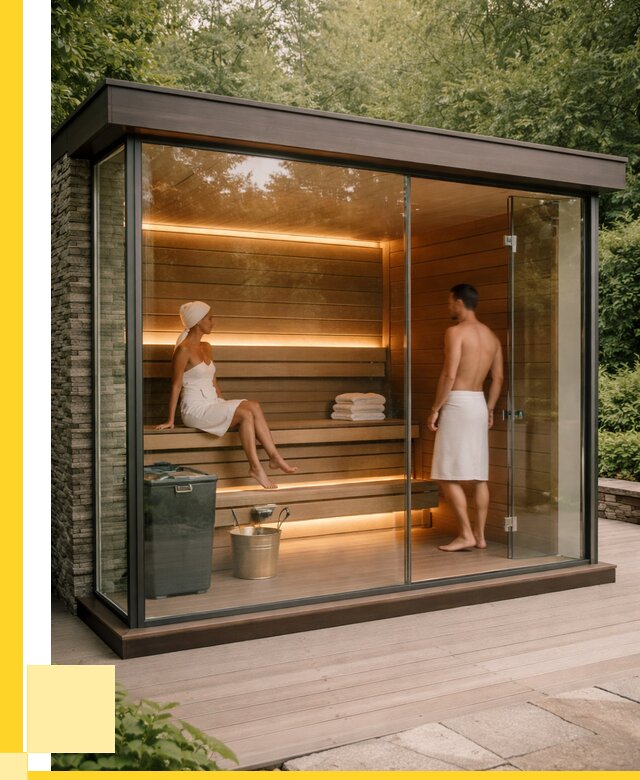 Сауна стеклянная и двери для сауны в Краснотурьинске от 265825 р. | ЭриданКту