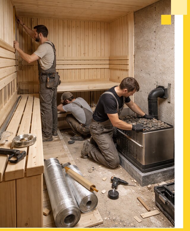 Индивидуальные сауны на заказ в Краснотурьинске под ключ, проект и монтаж