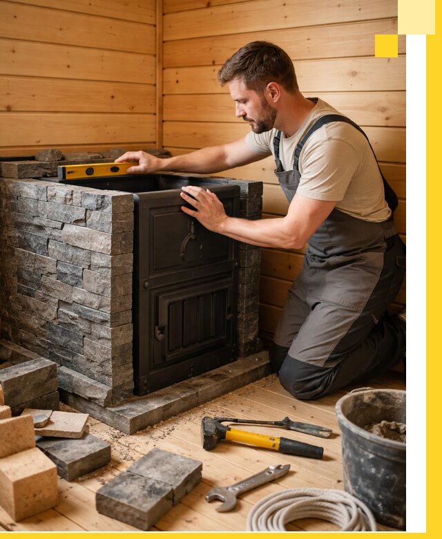 Производство и установка печей для саун под ключ в Краснотурьинске