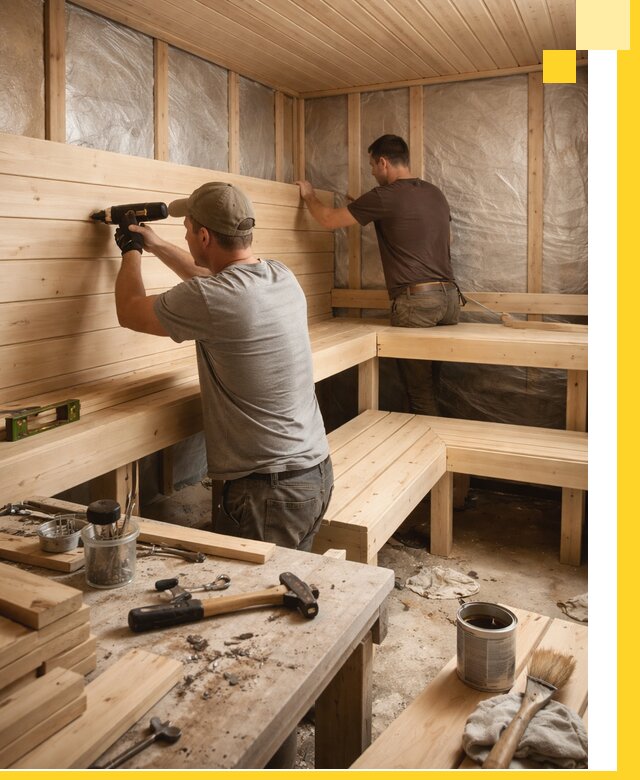 Профессиональная отделка бань и саун под ключ в Краснотурьинске