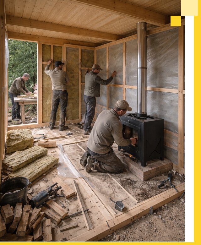 Профессиональный монтаж бань под ключ в Краснотурьинске для дома