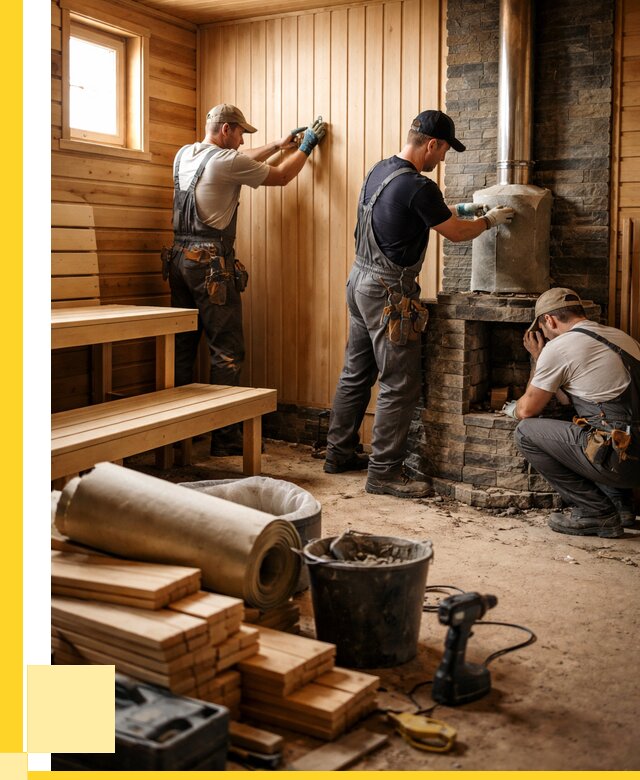 Ремонт бань под ключ в Краснотурьинске от 47849 р. | ЭриданКту