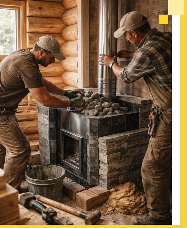 Строительство и отделка русских бань под ключ в Краснотурьинске