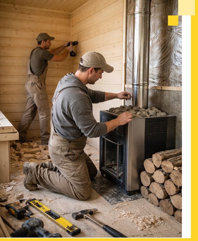 Строительство деревянных бань под ключ в Краснотурьинске проекты и монтаж