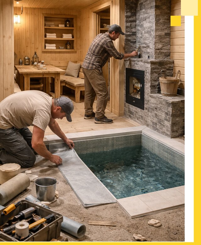 Строительство бань с комнатой отдыха под ключ в Краснотурьинске