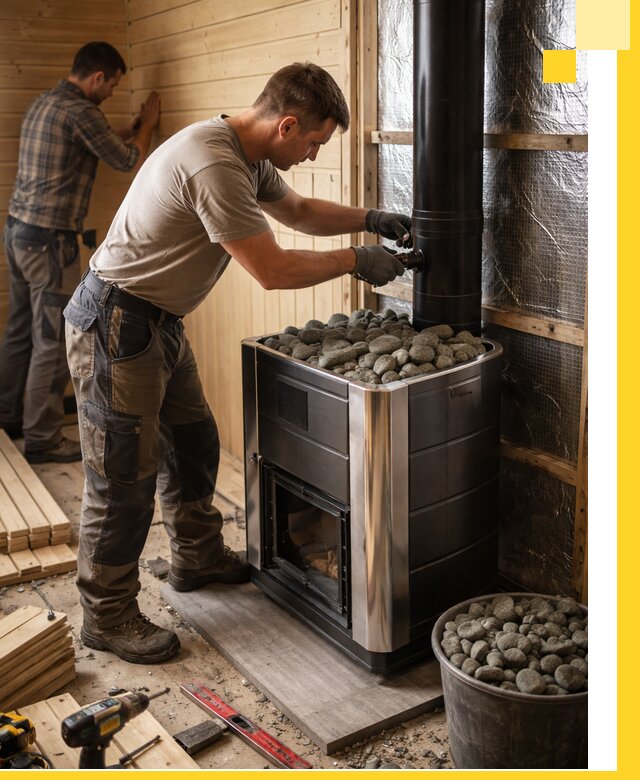 Проектирование и строительство парилок для бани в Краснотурьинске под ключ