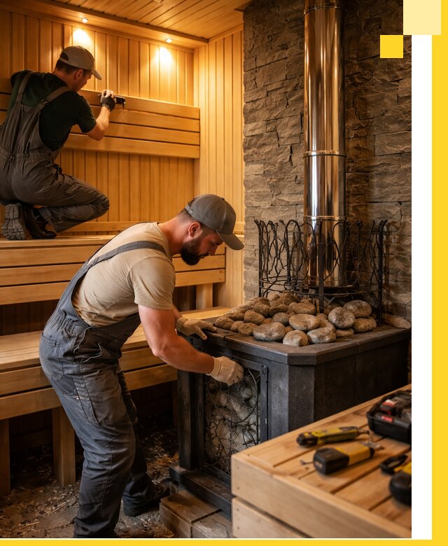 Комплексный дизайн бань, саун и зон отдыха в Краснотурьинске