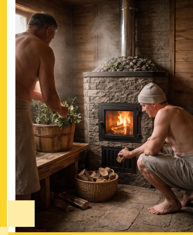 Банные печи под ключ в Краснотурьинске от 47849 р. | ЭриданКту кирпичная