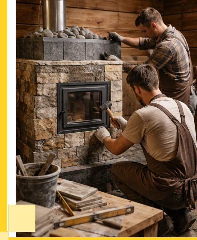 Облицовка банной печи в Краснотурьинске от 15950 р. | ЭриданКту