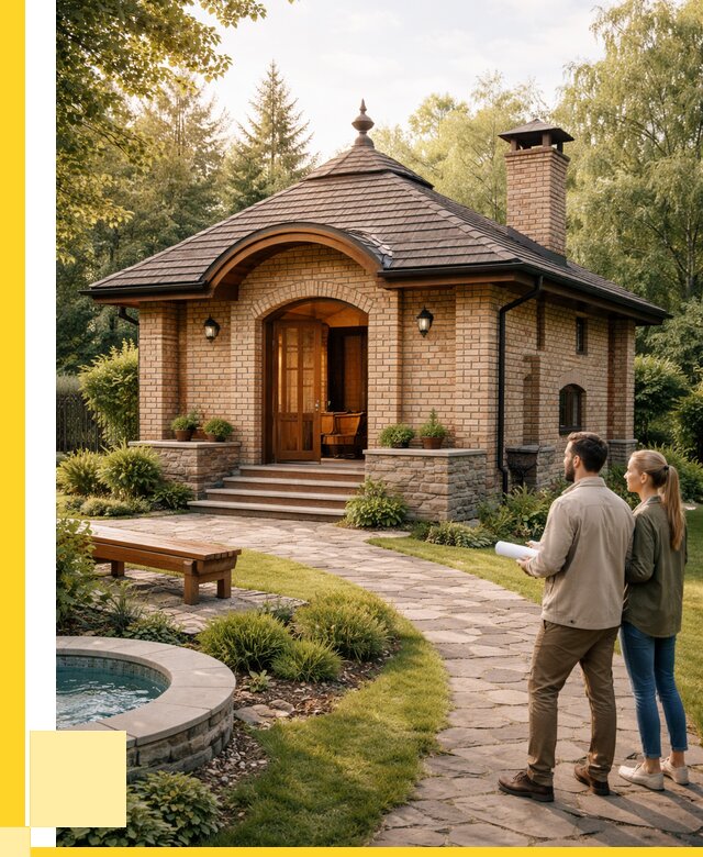 Проект кирпичной бани в Краснотурьинске от 31899 р. | ЭриданКту