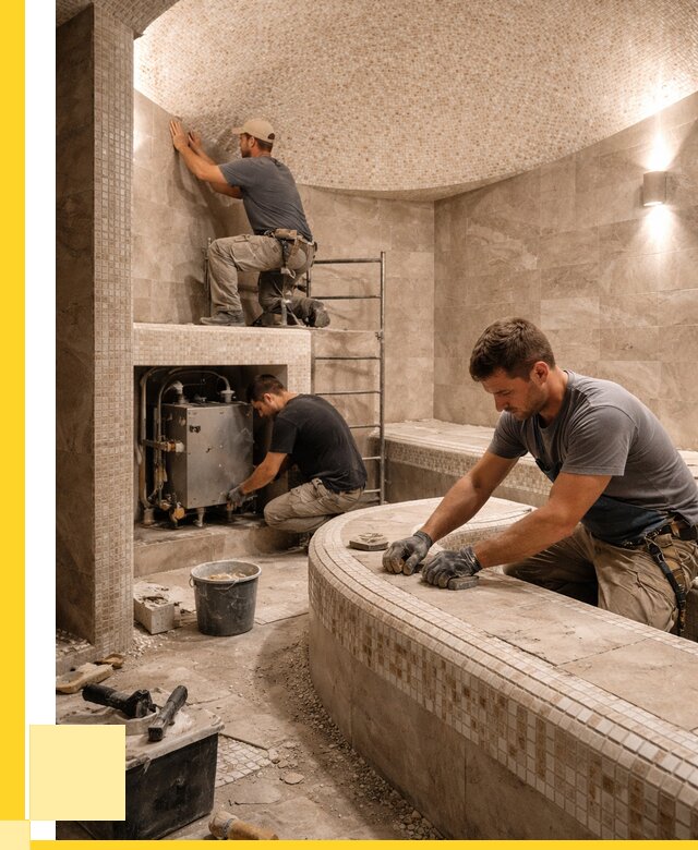 Монтаж хамамов под ключ в Краснотурьинске от 265825 р. ЭриданКту