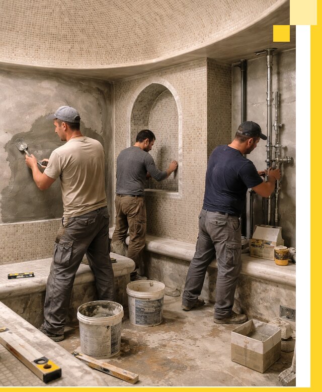 Профессиональный монтаж хамамов под ключ в Краснотурьинске с гарантией